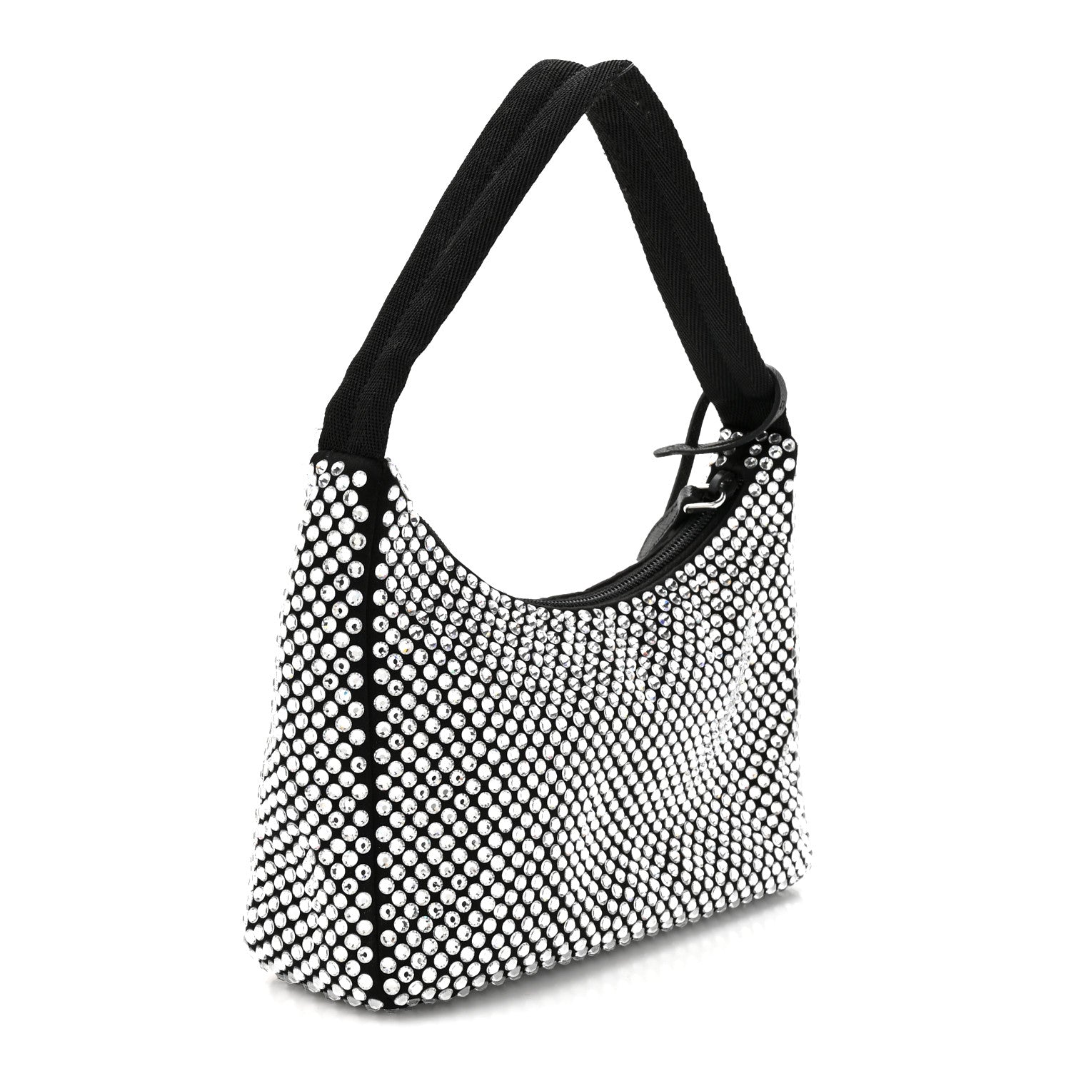Satin Crystal Mini Re-Edition 2000 Bag Cristal