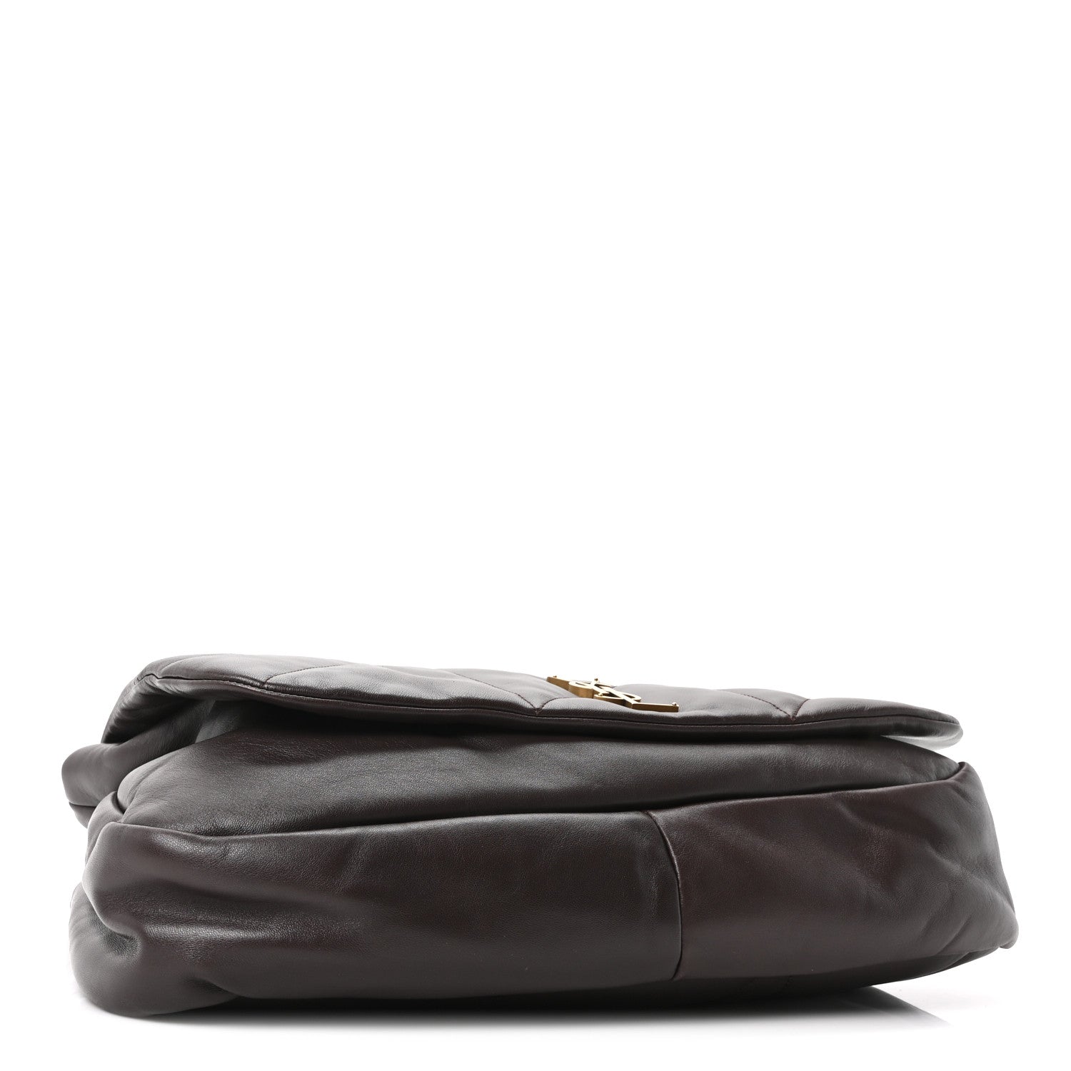 Lambskin Matelasse Monogram Large Jamie 4.3 Dark Sweet Chocolate