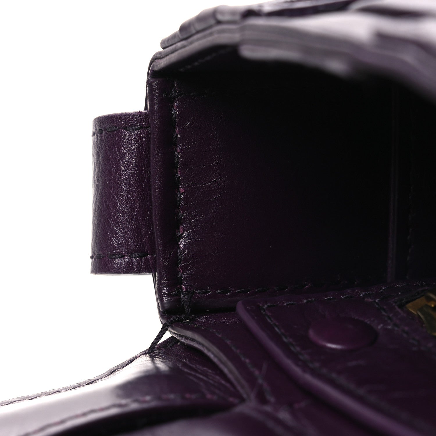 Calfskin Intreccio Plisse Cassette Crossbody Bag Dark Mystic