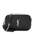 Grain De Poudre Matelasse Monogram Mini Lou Camera Bag Black