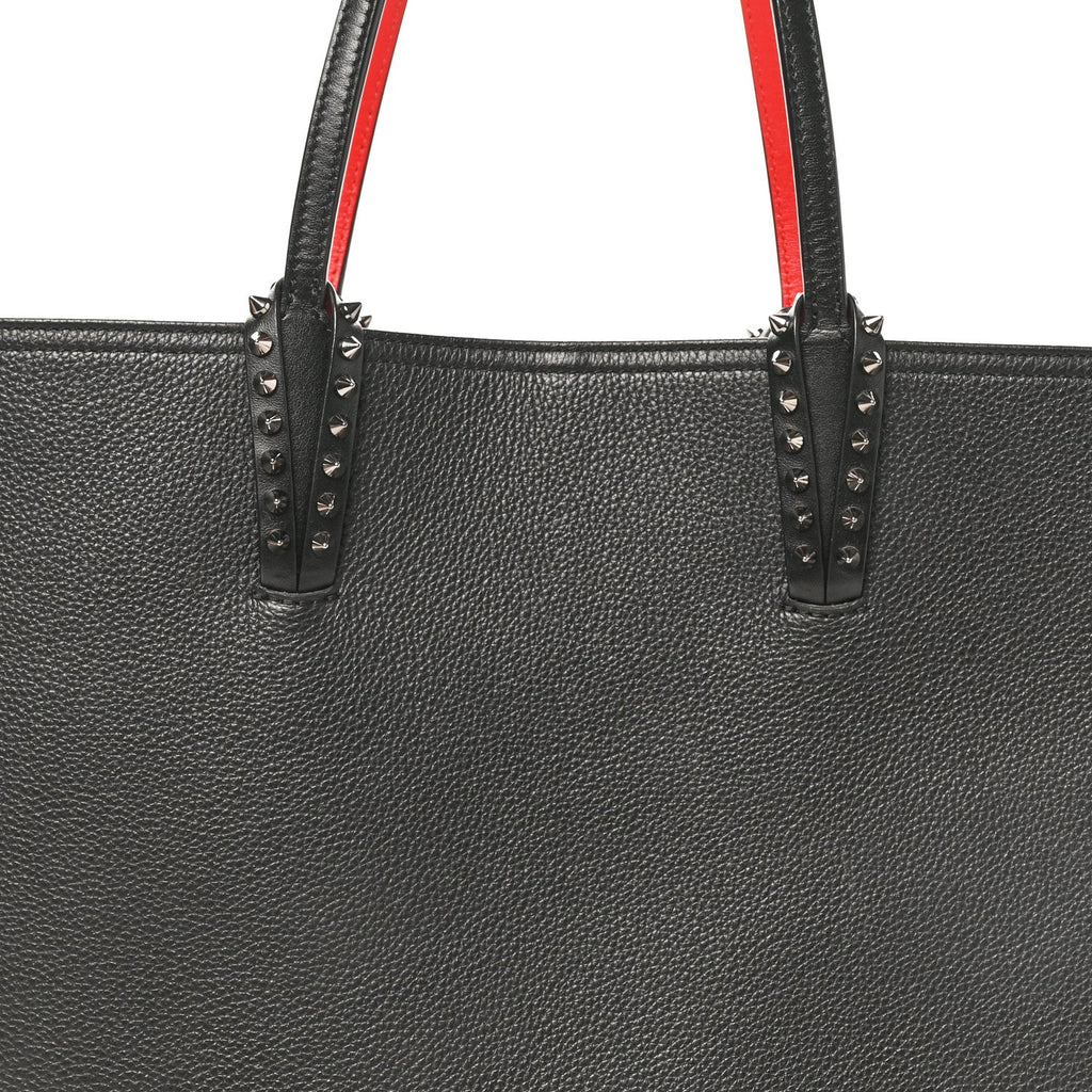 Calfskin Spikes East West Cabata Tote Black