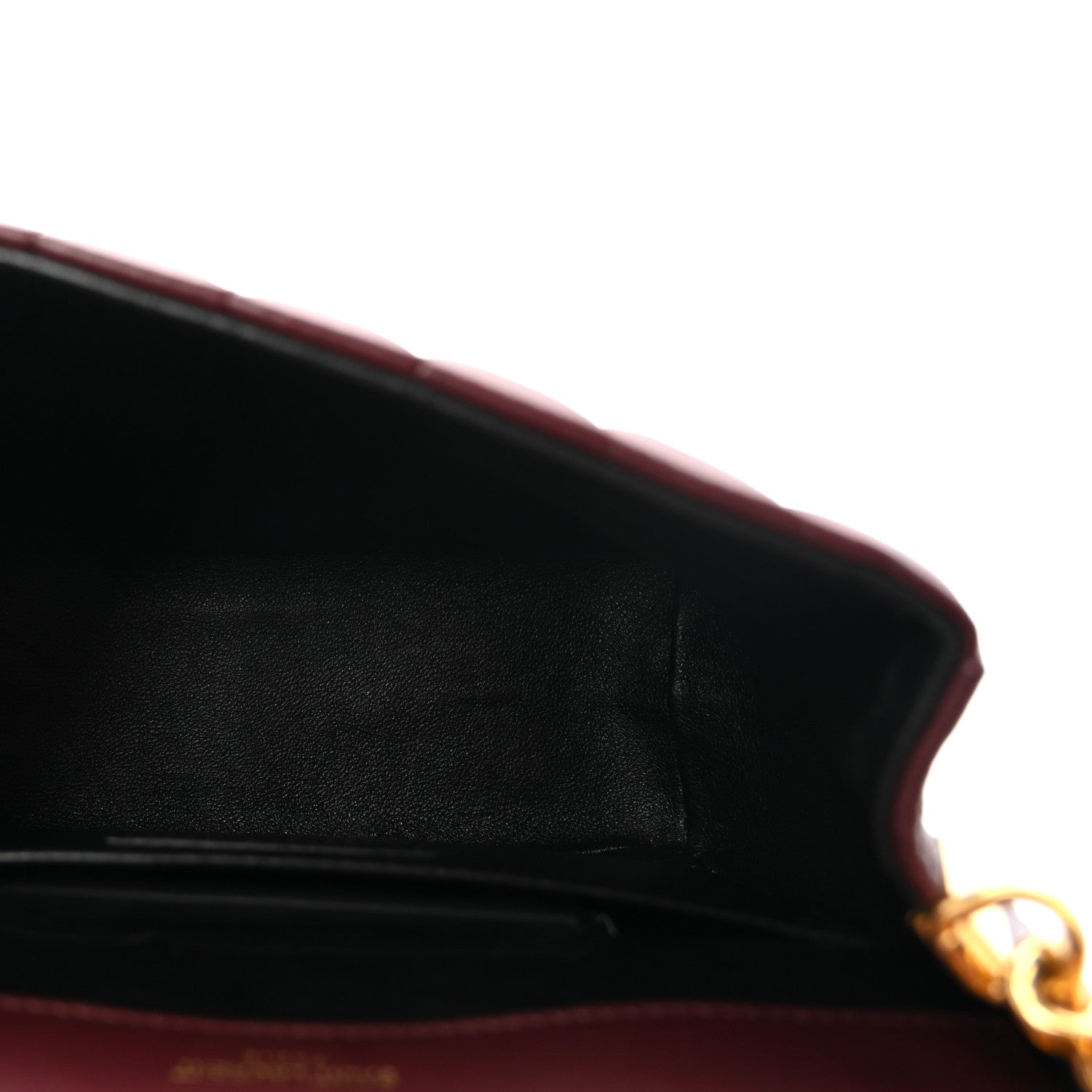 Lambskin Matelasse Monogram Medium Vicky Chain Bag Rouge Legion