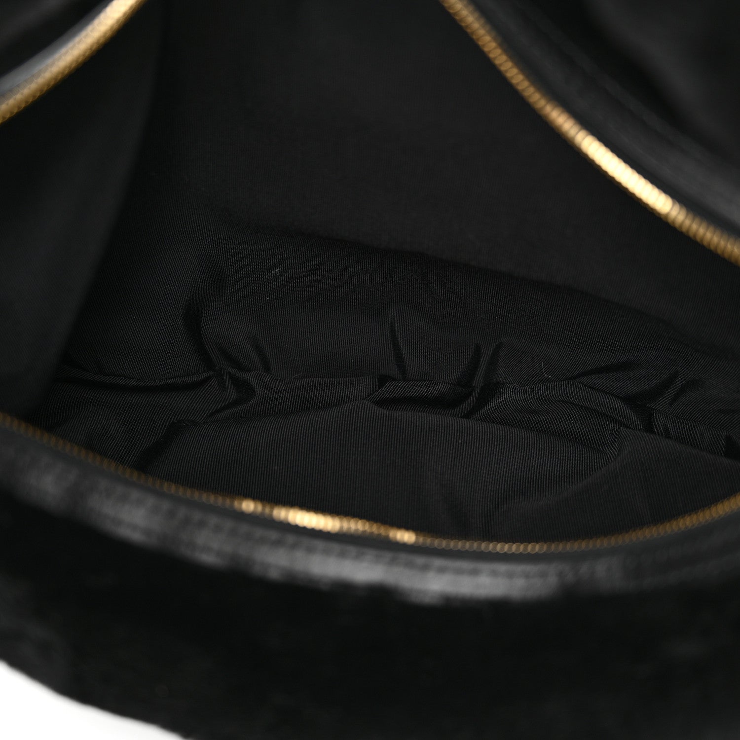 Shearling Medium Olivia Hobo Black