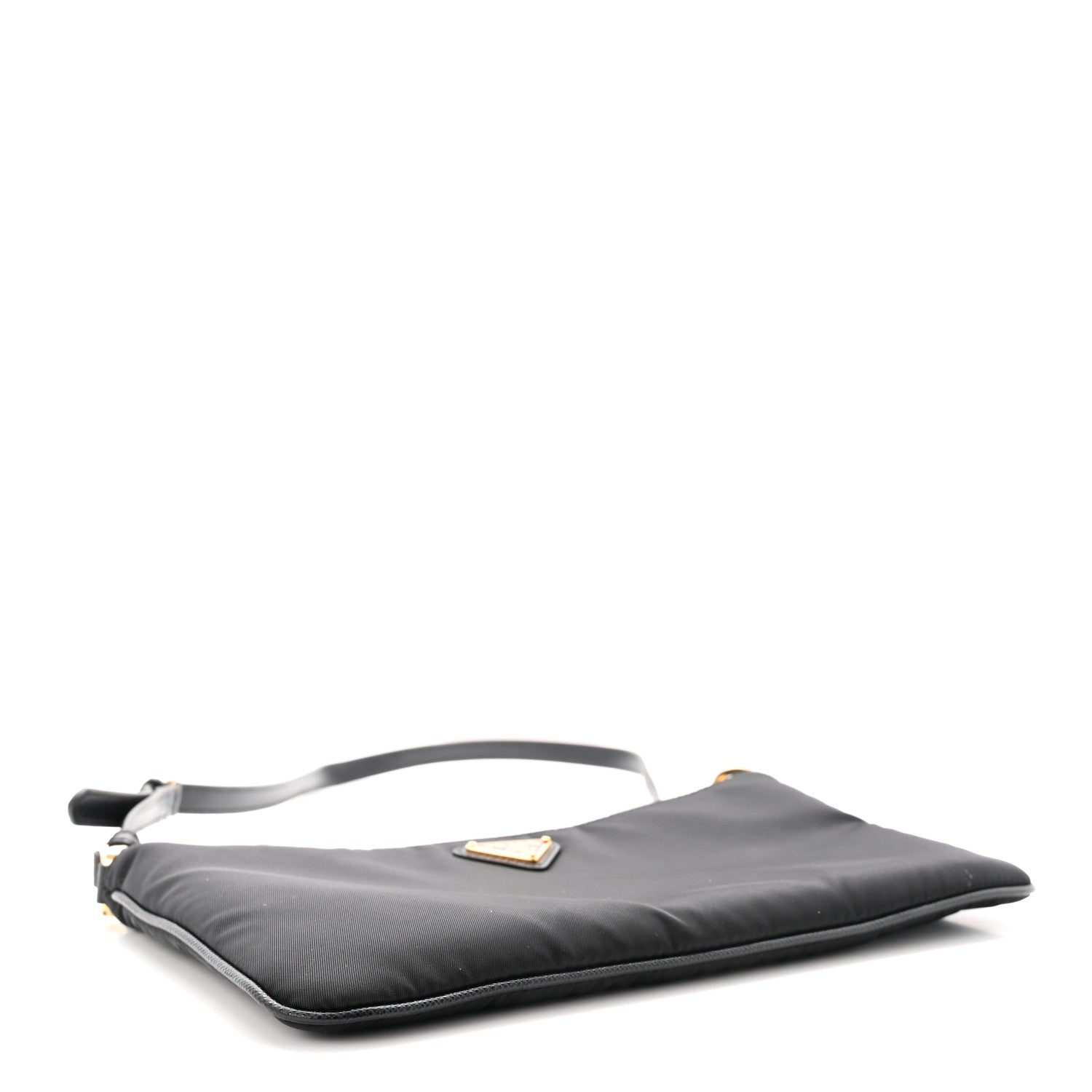 Re-Nylon Saffiano Raso Shoulder Bag Black