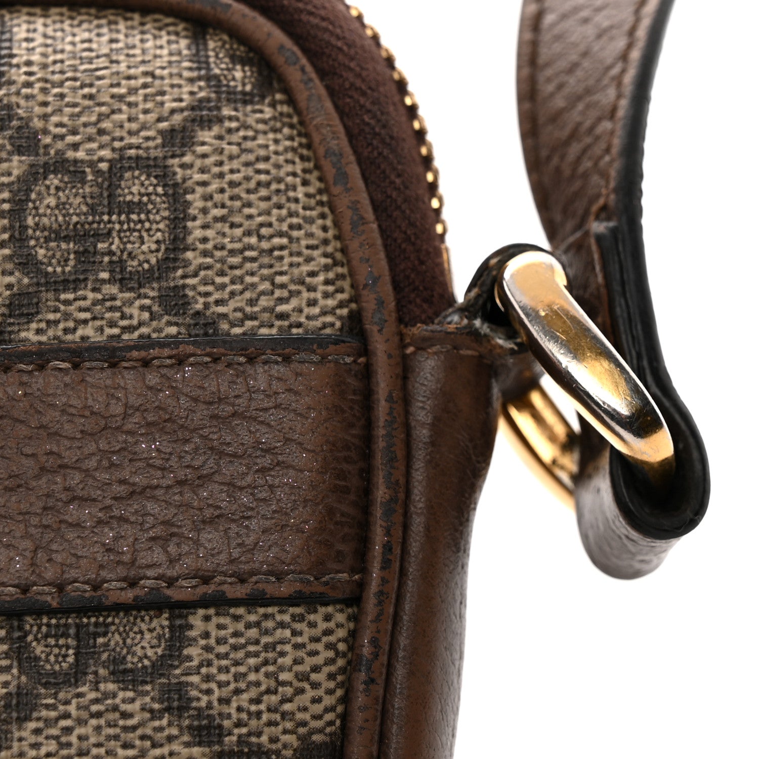 GG Supreme Monogram Web Mini Ophidia GG Bag Brown
