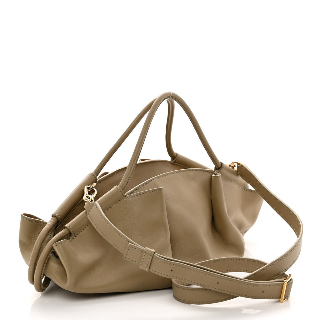 Shiny Nappa Calfskin Small Paseo Bag Clay Green