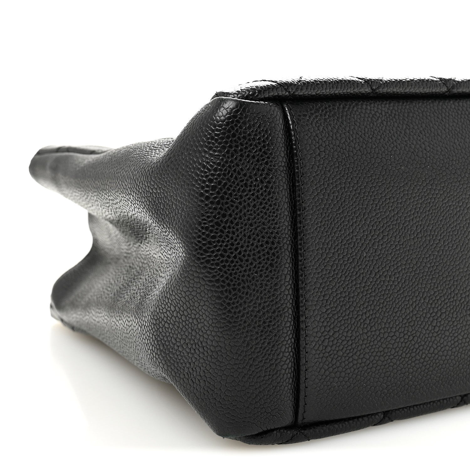 Caviar Large CC Shoulder Bag Black
