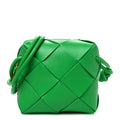 Lambskin Maxi Intrecciato Mini Cassette Camera Bag Parakeet