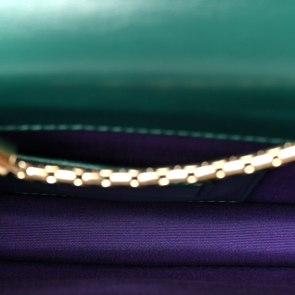 Calfskin Small Serpenti Forever Snake Strap Crossbody Bag Emerald Green