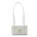 Shiny Caviar Preppy Coco Long Vanity With Strap Light Blue