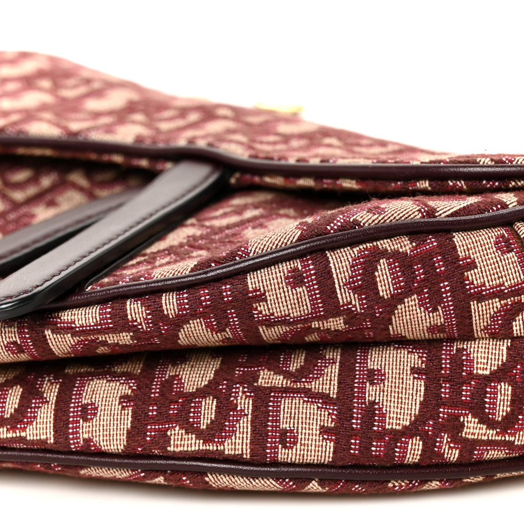 Oblique Saddle Bag Burgundy