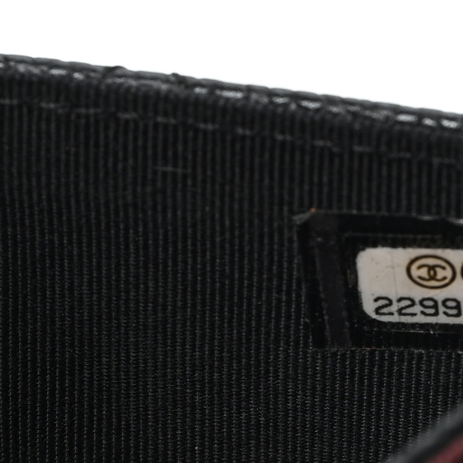Caviar Quilted Flap Card Holder Wallet Black