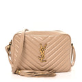Calfskin Matelasse Monogram Lou Camera Bag Dark Beige