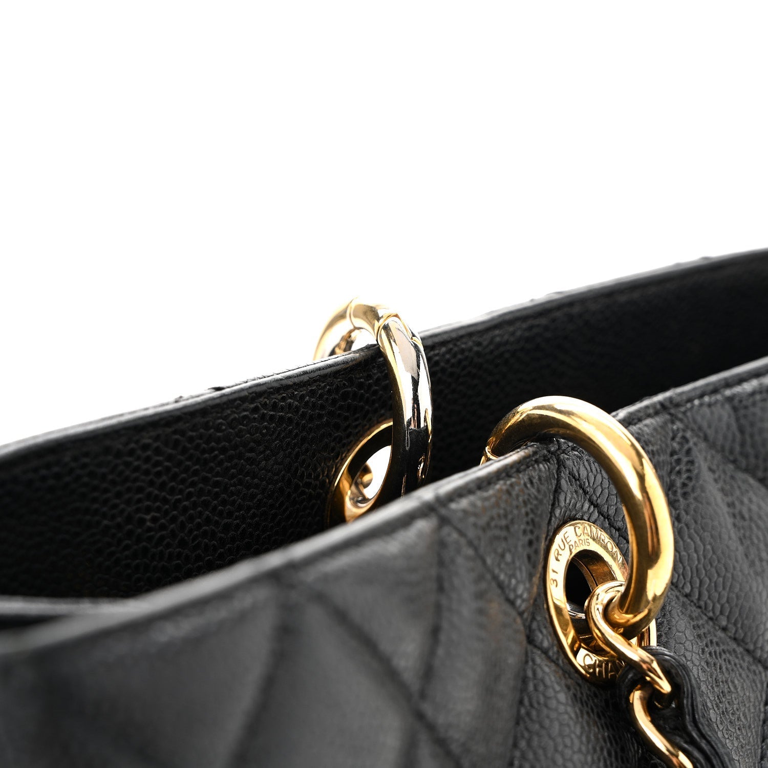 Caviar Quilted XL Grand Shopping Tote GST Black