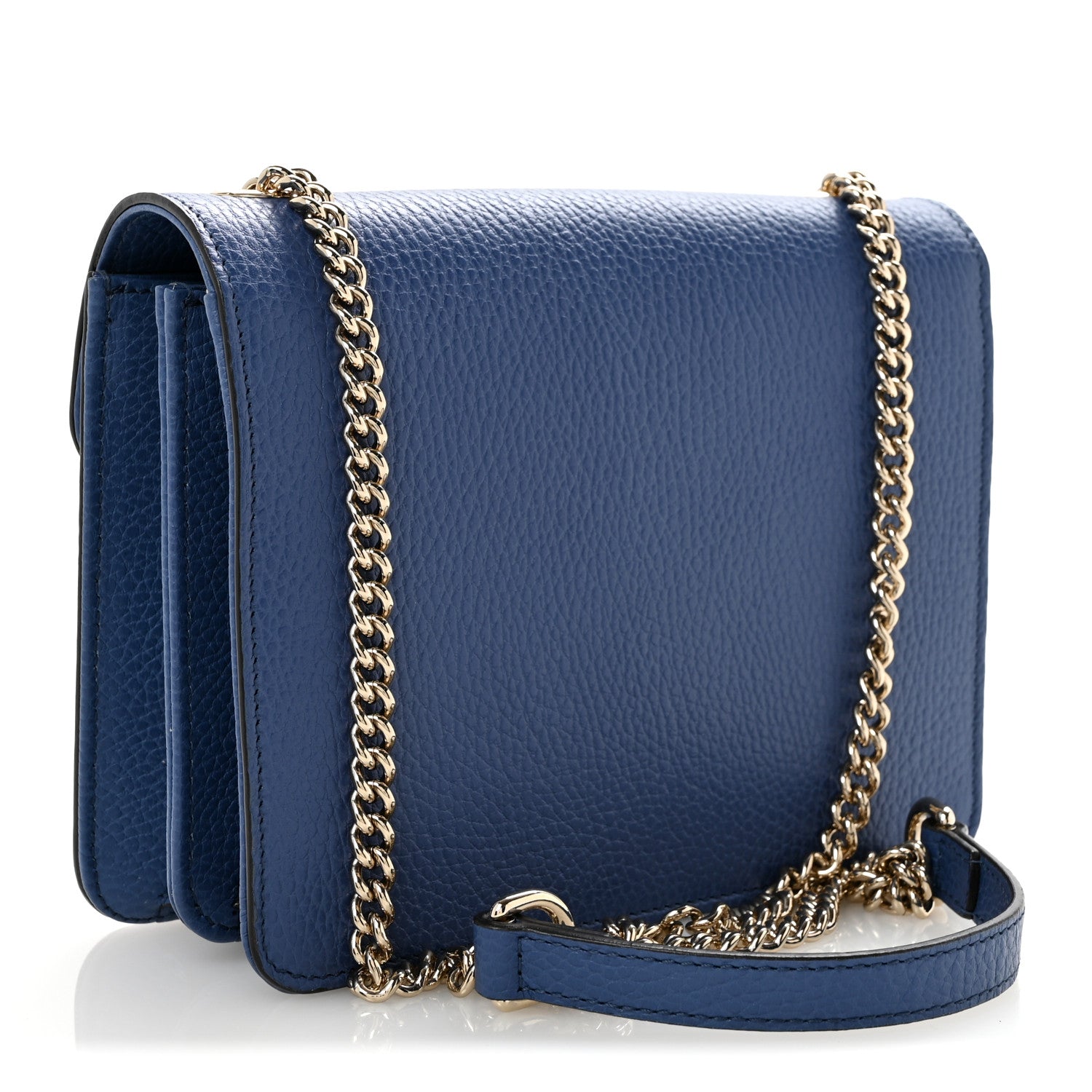 Dollar Calfskin Small Interlocking G Shoulder Bag Caspian