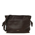 Nappa Flamenco Knot Clutch Chocolate