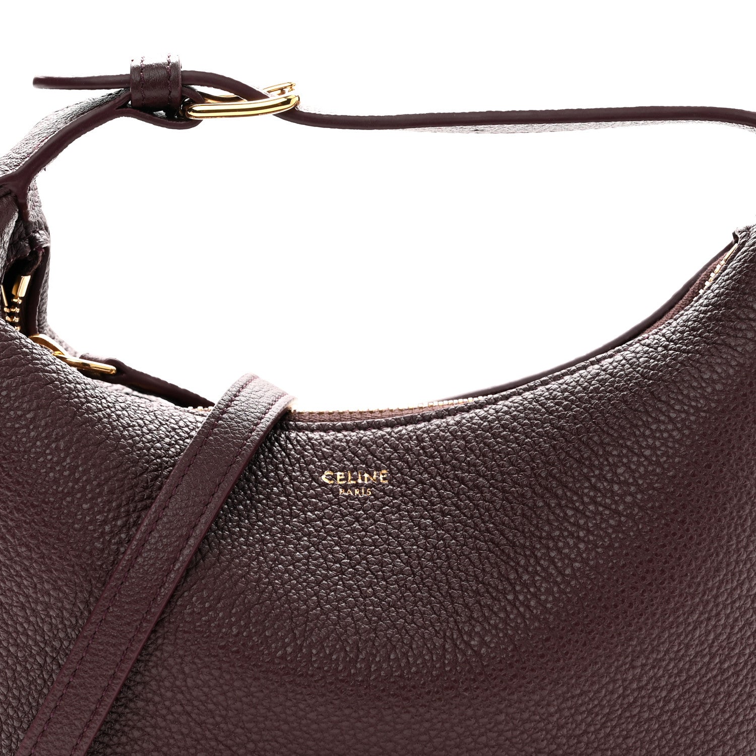 Supple Grained Calfskin Teen Lulu Shoulder Bag Deep Burgundy