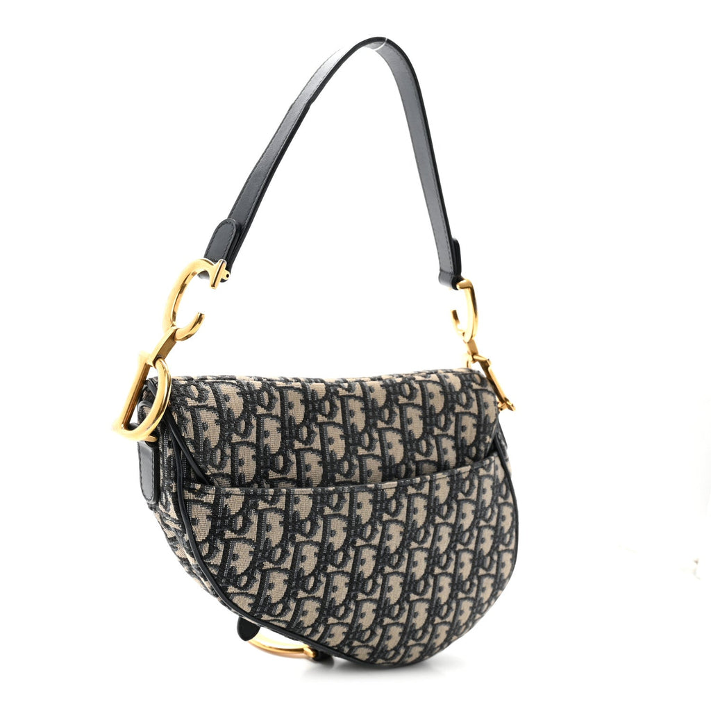 Oblique Saddle Bag Blue