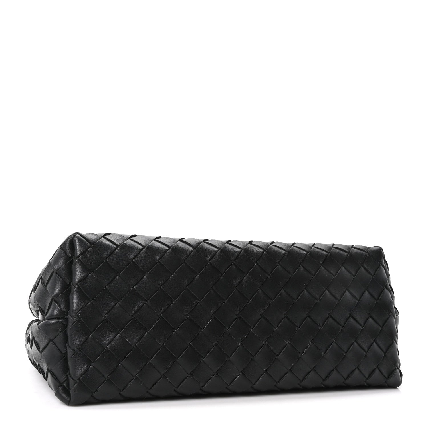 Nappa Intrecciato Medium Andiamo Shoulder Bag Black