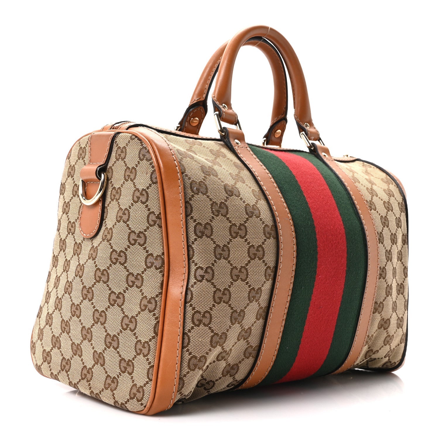 Monogram Vintage Web Medium Boston Tobacco