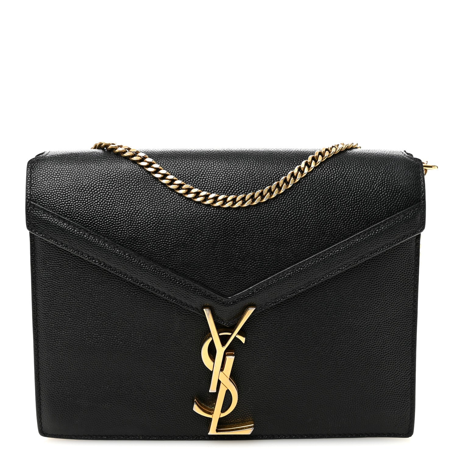 Grain De Poudre Monogram Cassandra Clasp Bag Black
