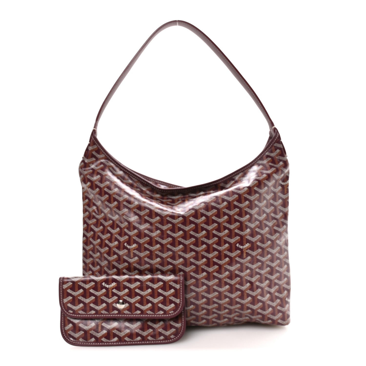 Goyardine Boheme Hobo Burgundy