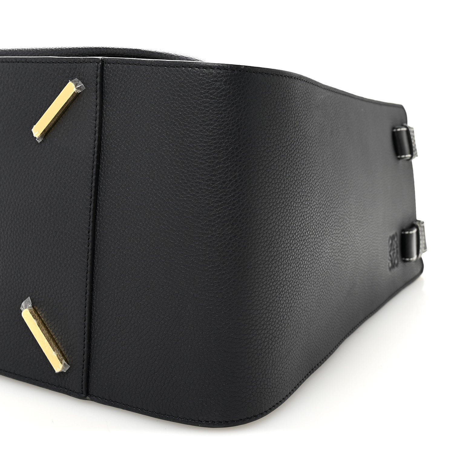 Calfskin Large Hammock Shoulder Bag Midnight Blue Black