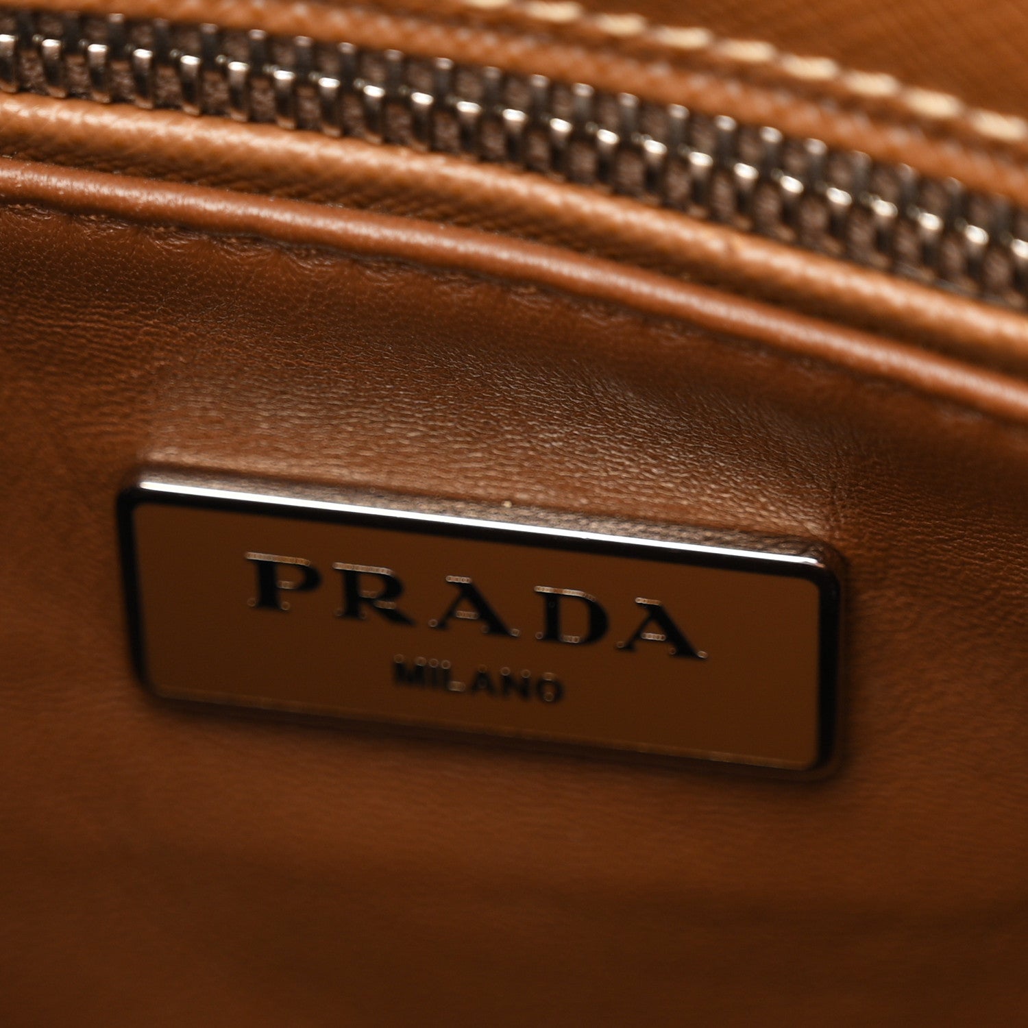 Saffiano Lux Small Galleria Double Zip Tote Cannella Talco