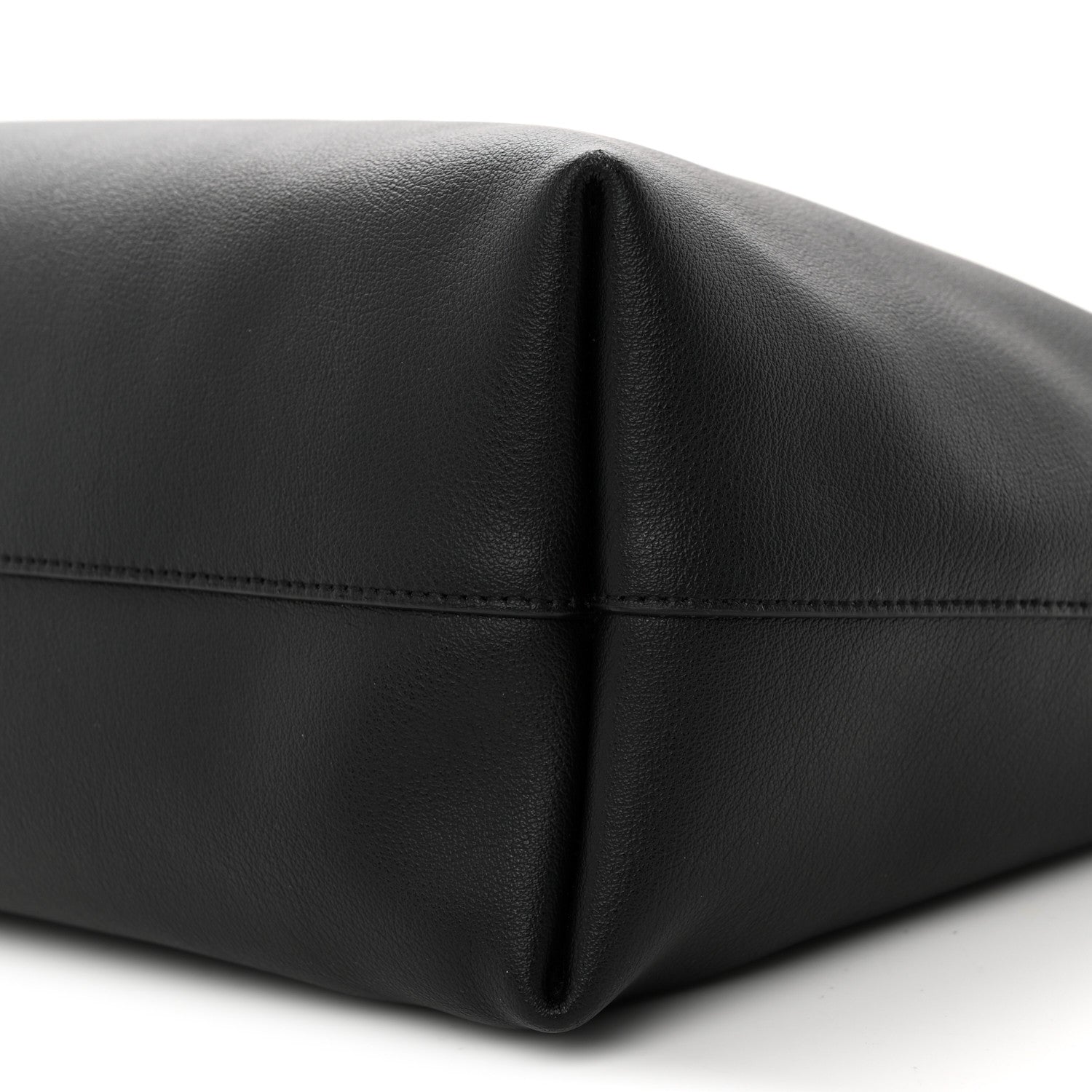 Calfskin Large Shopping Tote Black