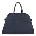 Matte Grained Calfskin Soft Margaux 15 Indigo