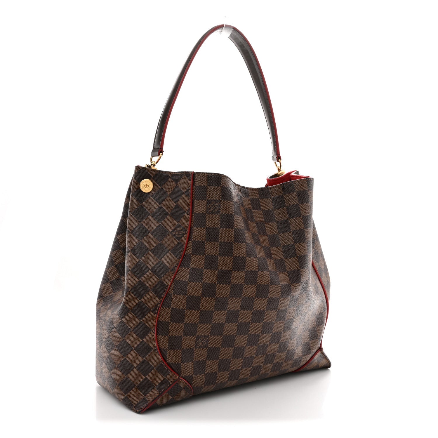 Damier Ebene Caissa Hobo Cherry