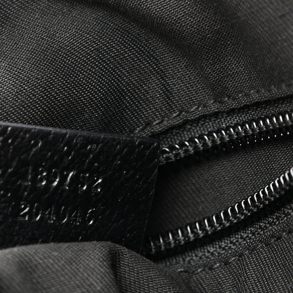 Monogram Web Medium Half Moon Hobo Black