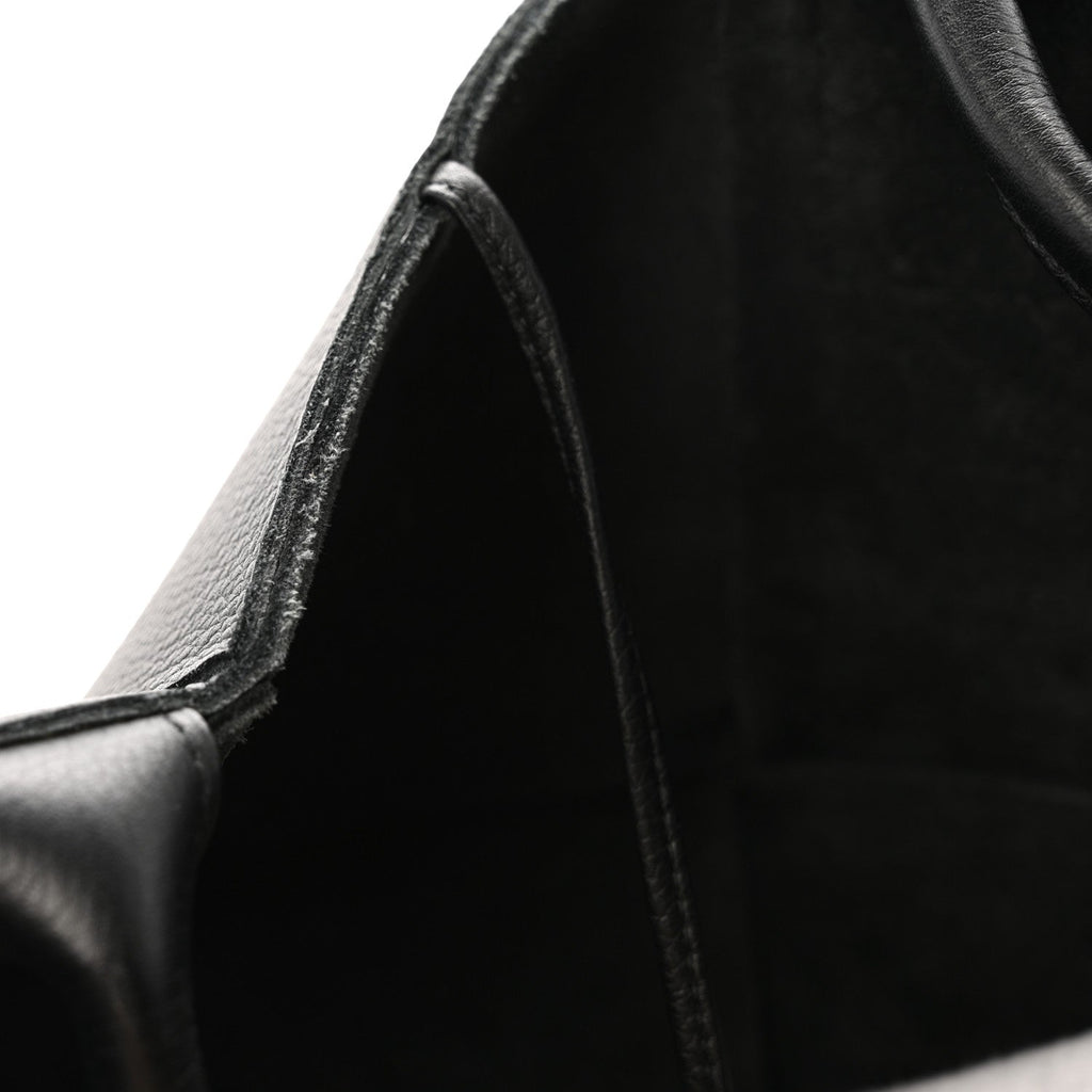 Grained Calfskin Maxi Intrecciato Arco Black