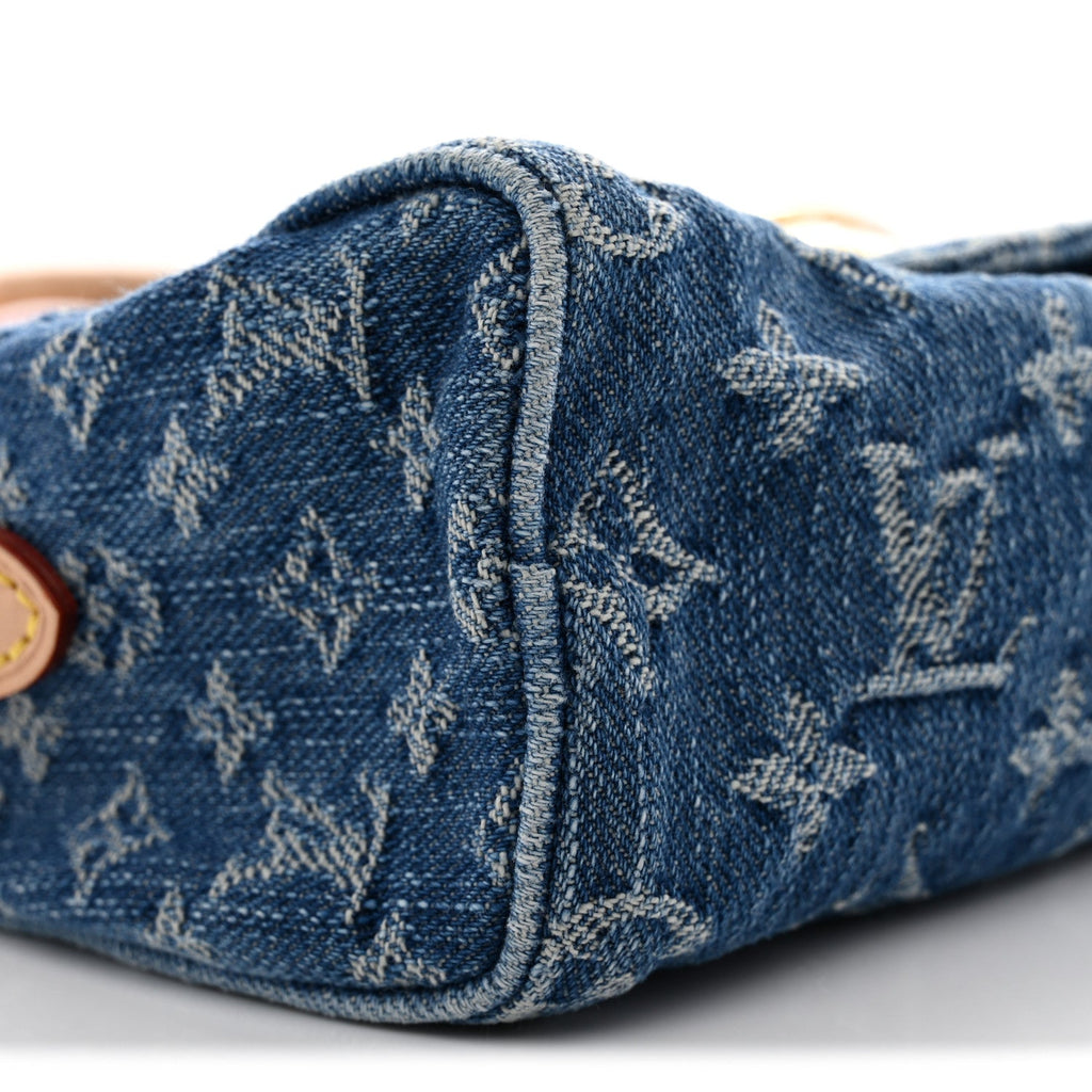 Monogram Denim Nano Speedy Blue
