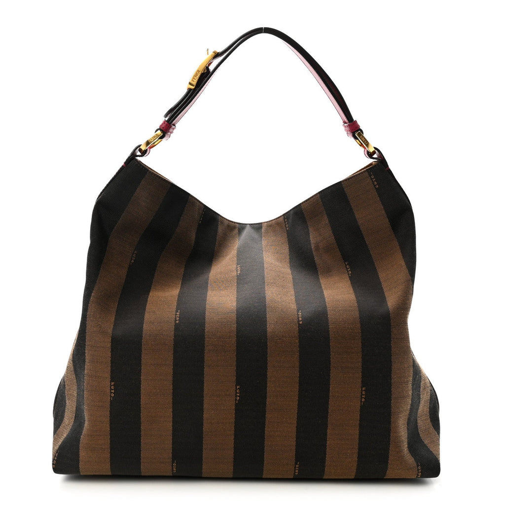 Pequin Cuoio Vegetale Large Hobo Tobacco Amarena