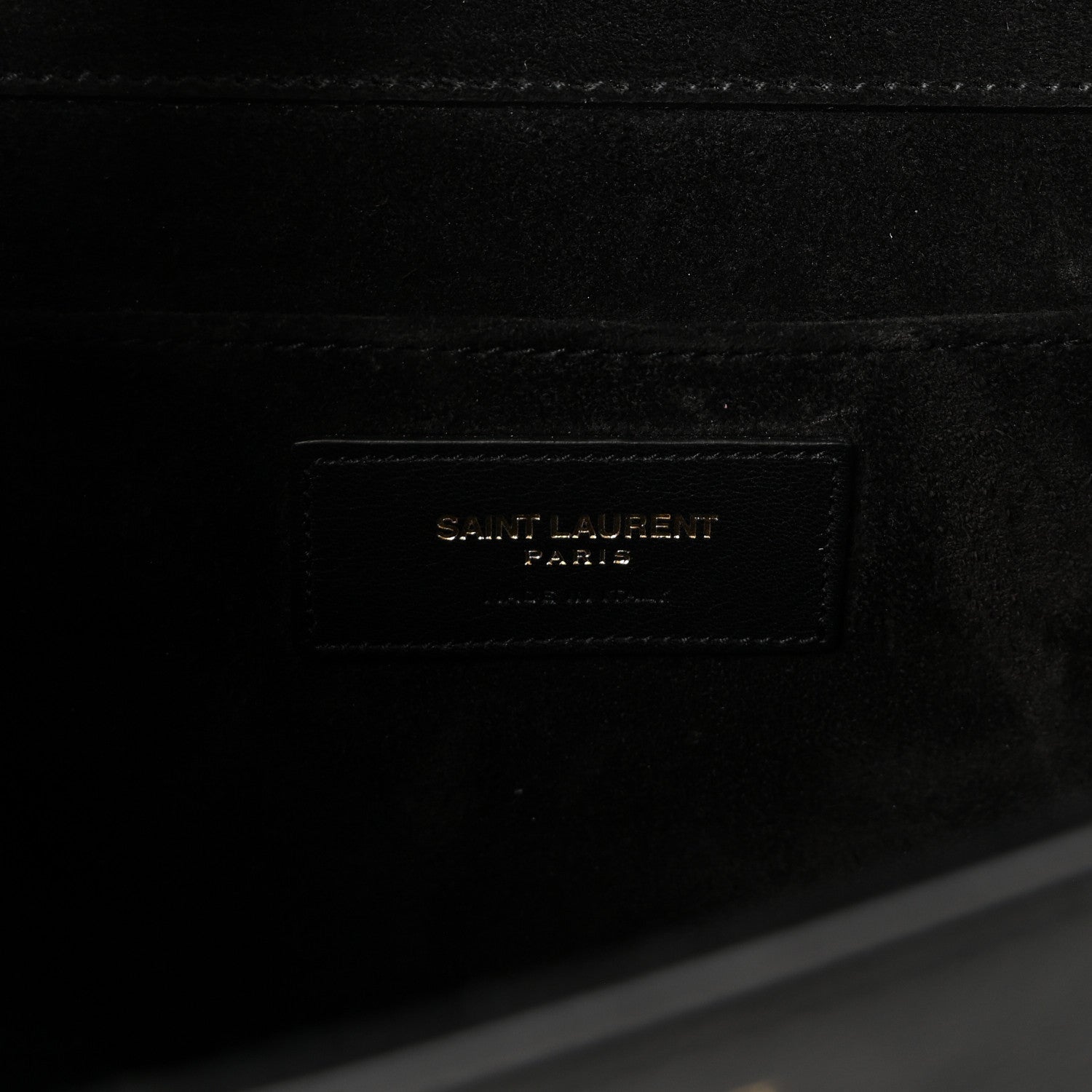 Calfskin Classic Y Ligne Clutch Black Black