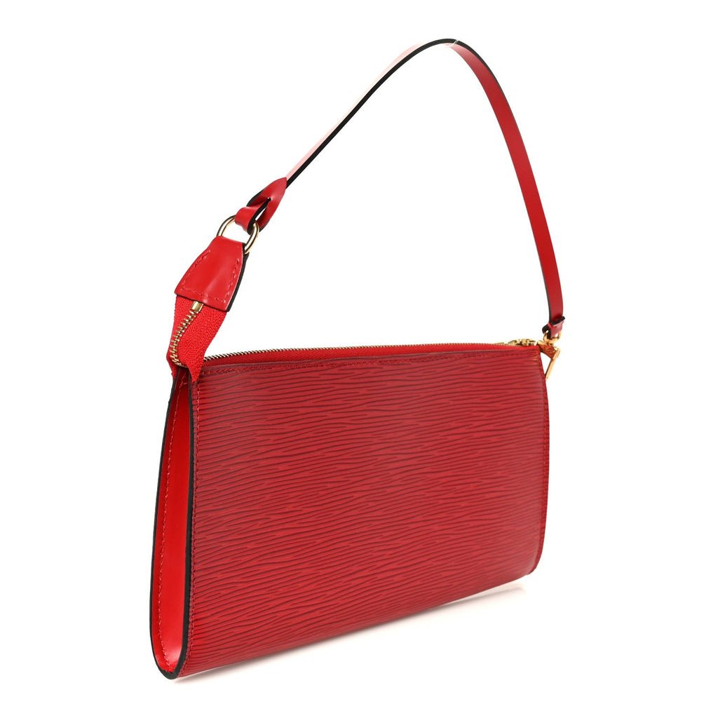 Epi Pochette Accessories 24 Castillan Red