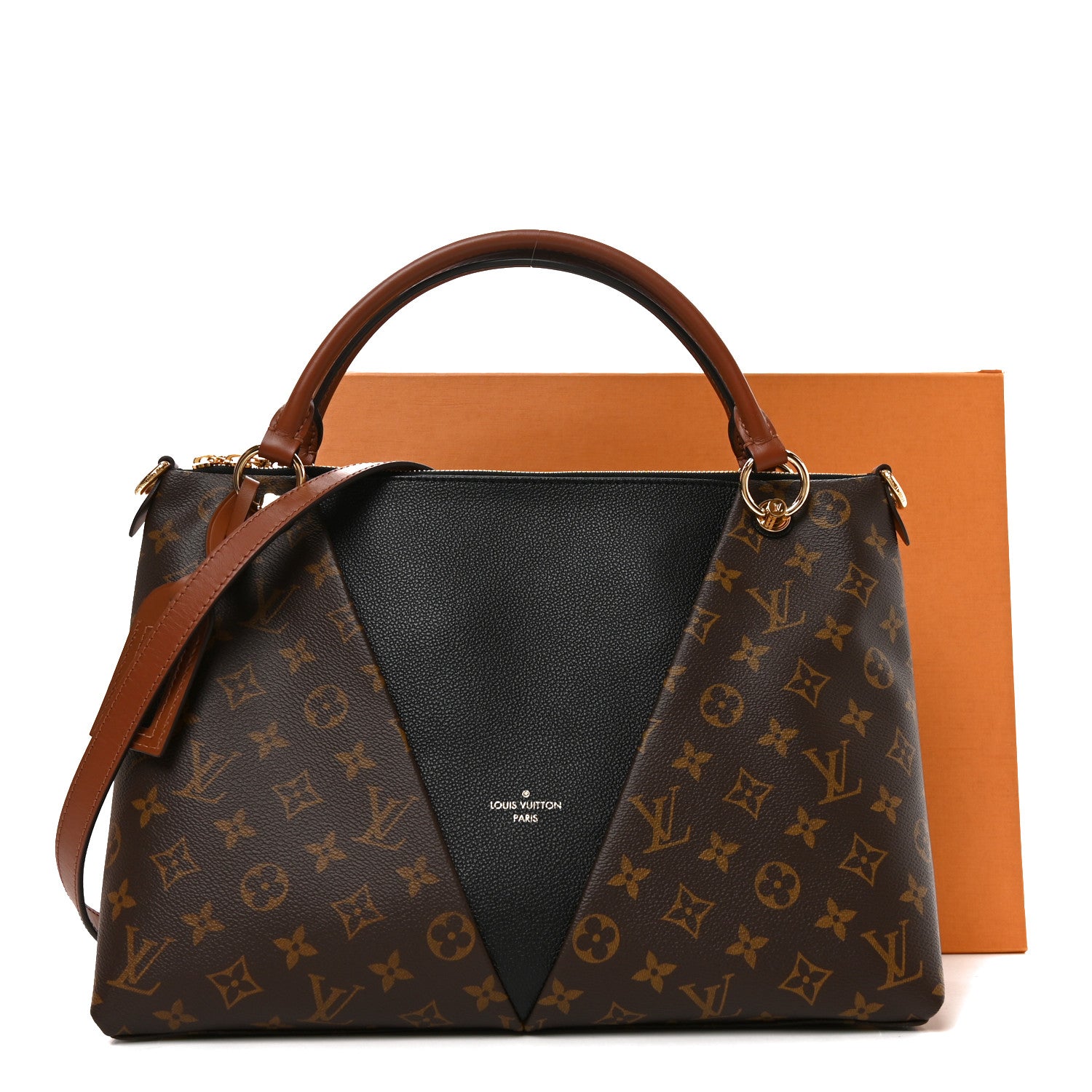 Monogram V Tote MM Black