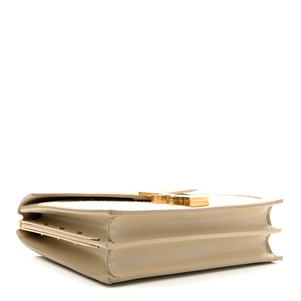 Canvas Calfskin Classic Monogram Cassandra Natural Beige Sea Salt