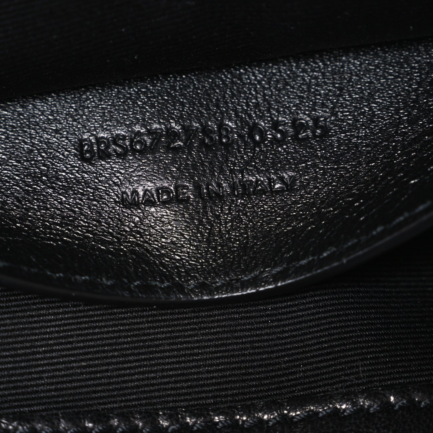 Lambskin Quilted Monogram Mini Nolita Black