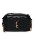 Calfskin Matelasse Monogram Mini Lou Camera Bag Black