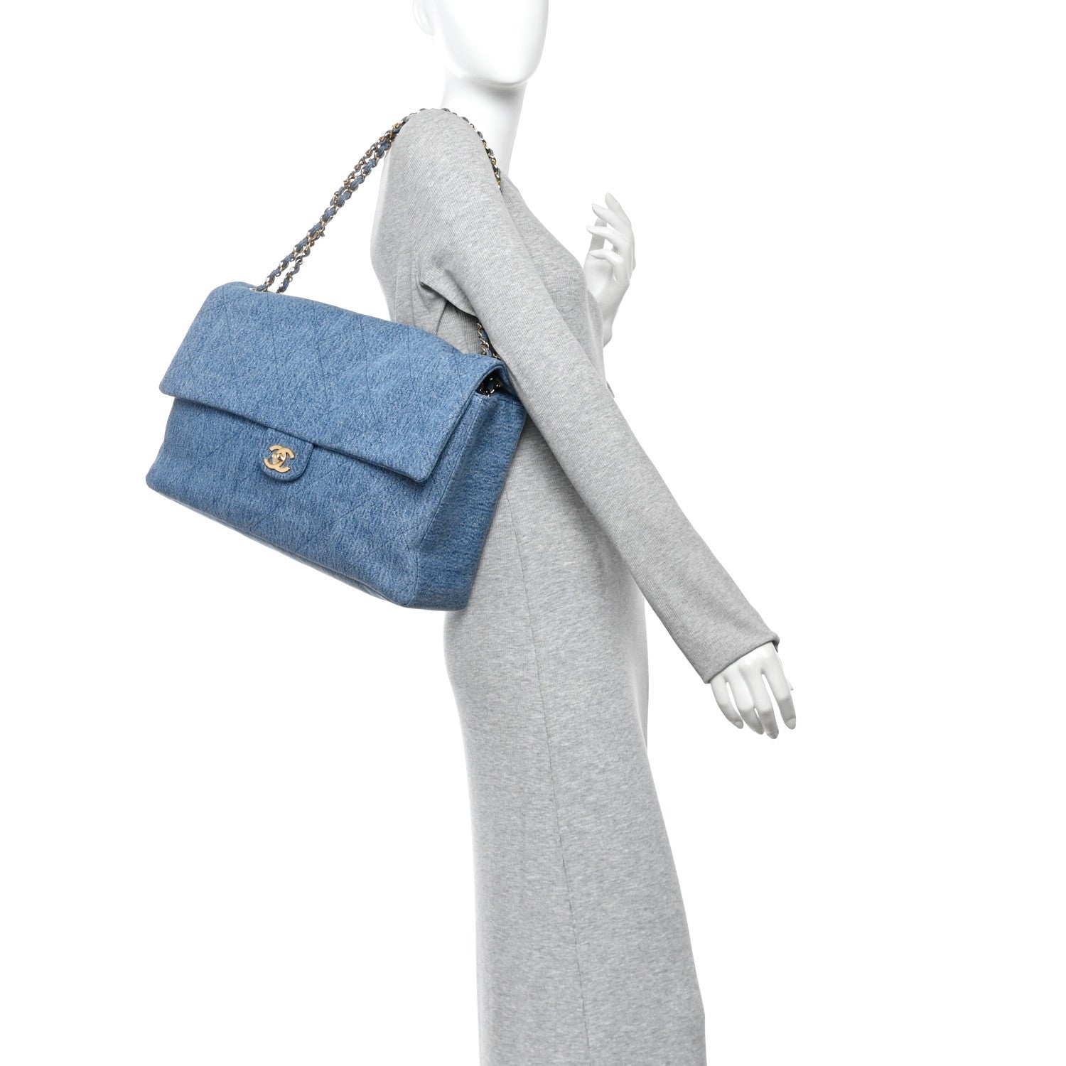 Denim Souplissimo Maxi Flap Blue