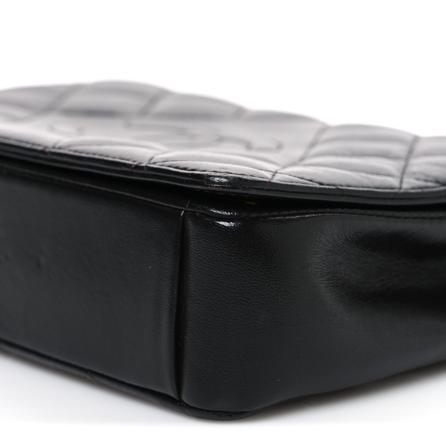 Lambskin Quilted Medium Diamond CC Flap Black