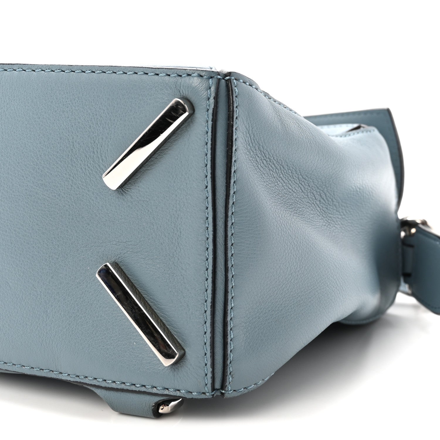 Calfskin Small Puzzle Bag Stone Blue