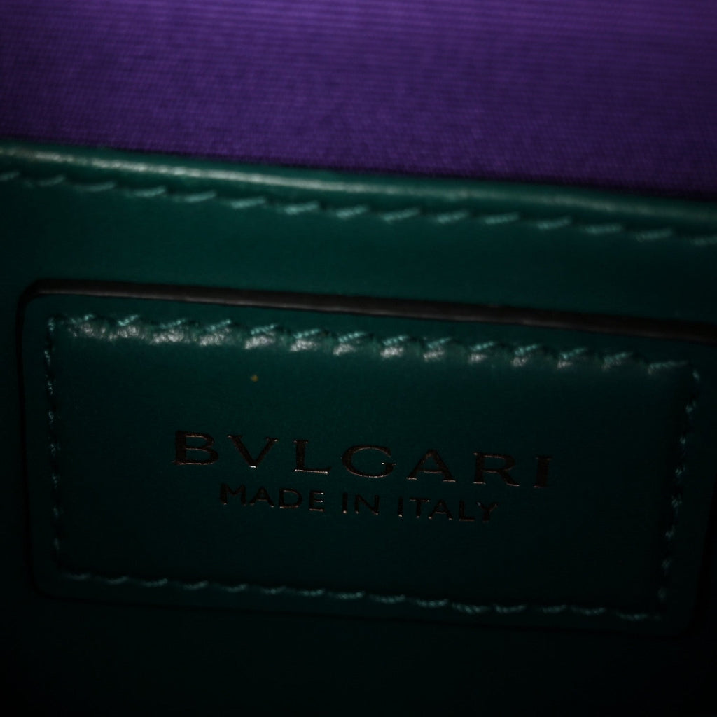 Calfskin Small Serpenti Forever Snake Strap Crossbody Bag Emerald Green