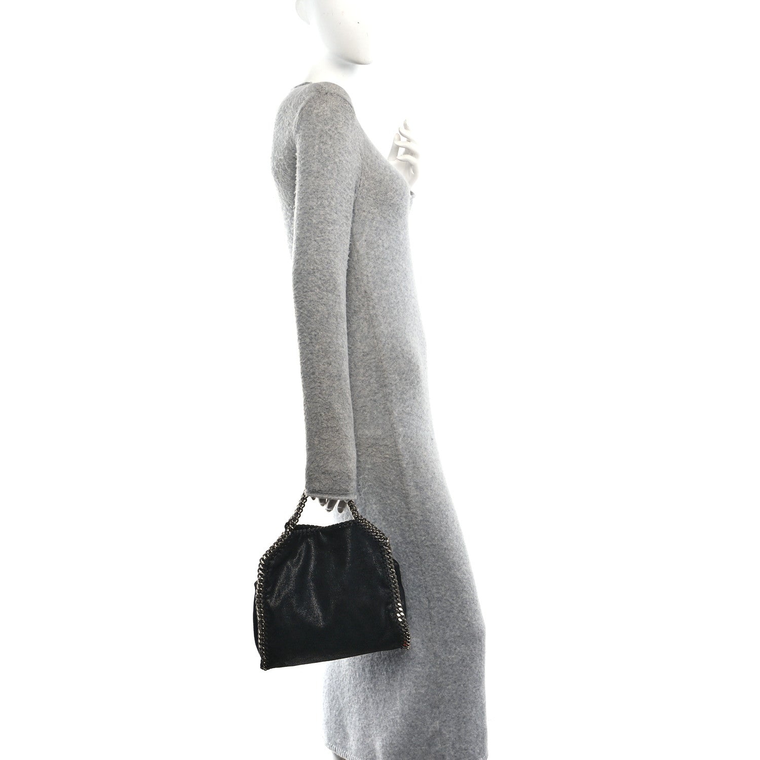 Shaggy Deer Mini Falabella Tote Black