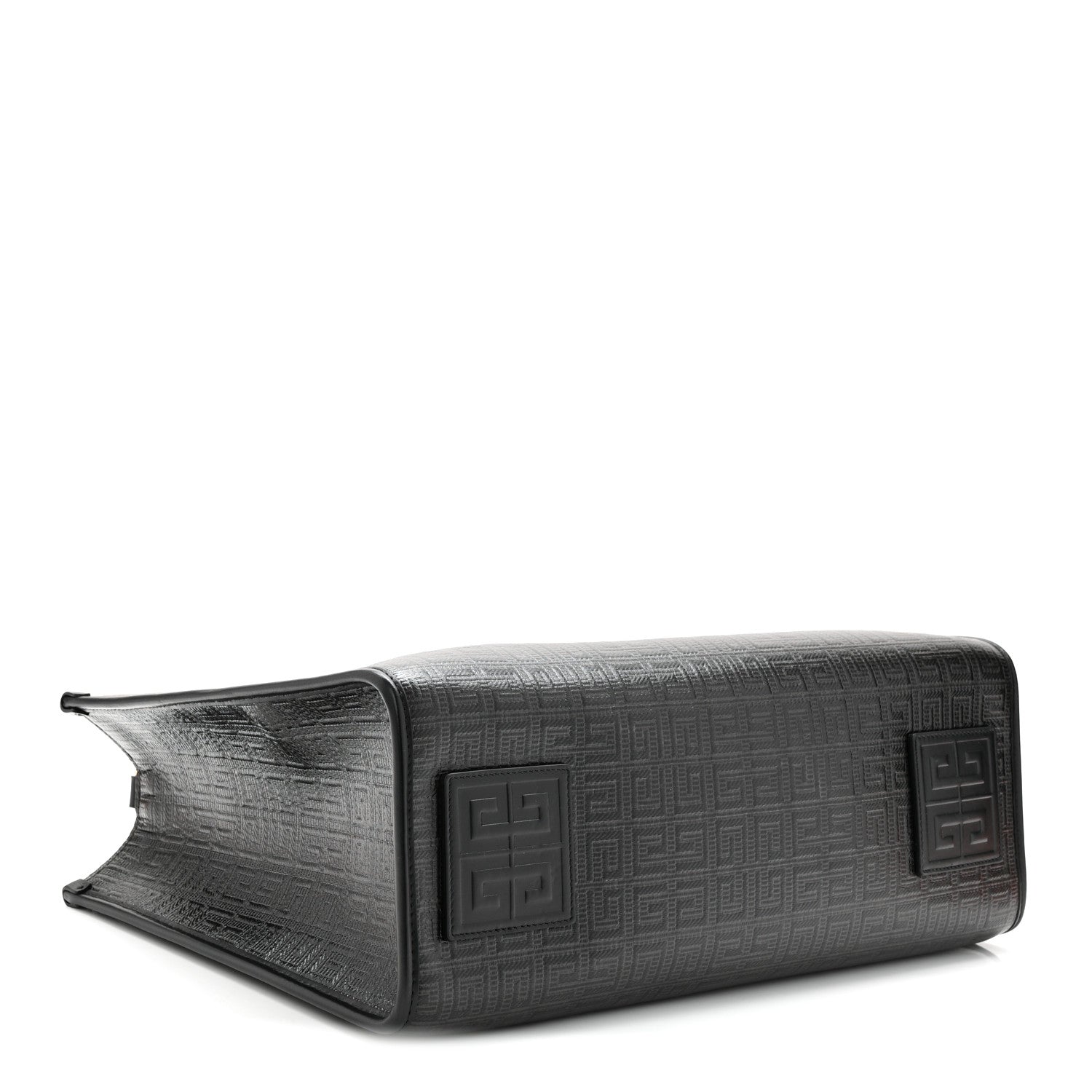 4G Coated Canvas Logo Medium G Tote Black