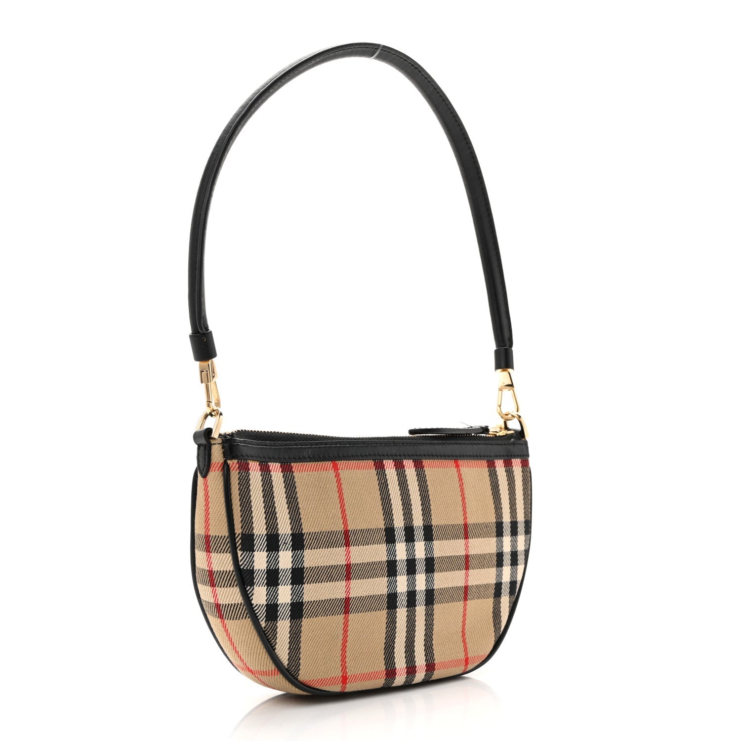 Vintage Check Calfskin Olympia Slim Pouch Archive Beige
