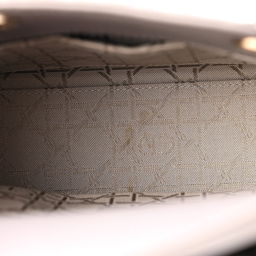 Lambskin Cannage Small Lady Dior Grey