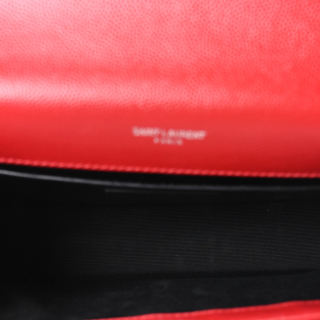 Grain De Poudre Medium Classic Monogram Kate Tassel Satchel Rouge Eros